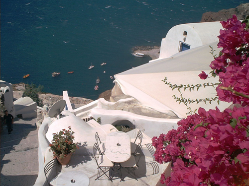Santorin -  Blick auf die Caldera